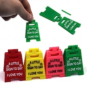 preiswerte Skulpturen-„I love you“-Schild, 3D-gedrucktes Schreibtischdekor, ein kleines Schild mit der Aufschrift „Ich liebe dich“, süßes Mini-Liebesschild als Geschenk zum Jahrestag, Valentinstag, zur Hochzeit oder für