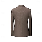 voordelige Formele pakken-heren wollen tweed pakken bruiloft zakelijk visgraat pakken bruin grijs retro formeel op maat 3-delig enkelrijs tweeknoops