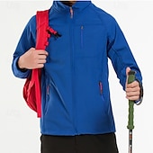 abordables Softshell, polares y chaquetas de montaña-Hombre Chaqueta para senderismo Chaqueta de lana para senderismo Invierno Al aire libre Térmico Grueso Invierno Chaquetas de Lana / Vellones Negro Rojo Azul Marino Oscuro Azul Real Gris