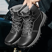 tanie Buty trekingowe-brązowe buty motocyklowe dla mężczyzn z podparciem kostki i wytrzymałą podeszwą, wytrzymały design na zewnątrz dla motocyklistów, na weekendowe wycieczki i eksplorację miejską