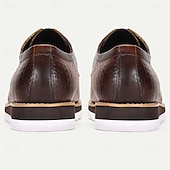 preiswerte Klassische Anzugschuhe-Herren-Derbyschuhe aus hochwertigem Rindsleder in Braun mit Glattleder-Finish – elegantes Schuhwerk fürs Büro, Geschäftstreffen und formelle Anlässe