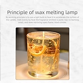 economico lampada da comodino-Scalda candele a cera regolabile in altezza, lampada da tavolo con supporto in acrilico, scalda-aromaterapia per camera da letto, scalda-fragranze da comodino (interruttore dimmer temporizzato)