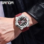 abordables Relojes digitales-SANDA Hombre Reloj Digital Al Aire Libre Deportes Táctico Reloj de Muñeca Luminoso Cronómetro Despertador Calendario Silicona Reloj
