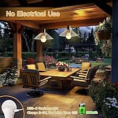 cheap Home Appliances-LED Lamp Dimmable Multicolour RGB Light Bulb 2000 mah Rechargeable Bulb A65 Light Smart Remote Control Home Decor Outdoor Activities and Camping