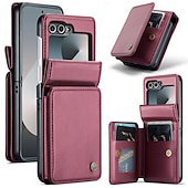 economico Cover Samsung-telefono Custodia Per Samsung Galaxy Z Flip 6 Custodia a Flip Cavalletto Resistente agli urti TPU Pelle PU