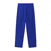 preiswerte Sweatpants-Herren Jogginghose Jogginghose mit weitem Bein Hose Trainingshose Gerade geschnittene Sweatpants Kordelzug Elastischer Bund Seitenknopf Einfach Komfort Atmungsaktiv Volle Länge Outdoor Täglich