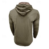 cheap Men&#039;s Casual T-shirts-Men&#039;s Tee Top Long Sleeve Shirt Long Sleeve Hooded Summer All Seasons Solid Color Daily Casual Street Style Hooded Outdoor Street Causal Light Blue White Black Top Tee for Men