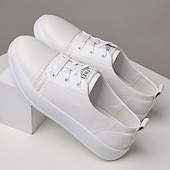 preiswerte Sneaker für Herren-Herren-Sneaker aus blauem Kunstleder mit weißer Gummisohle – bequeme Schnürsneaker für Sport, Reisen und Freizeit