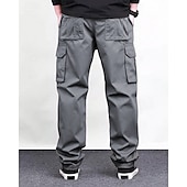 cheap Cargo Pants-Men&#039;s Cargo Pants Trousers Elastic Waist Drawstring Multi Pocket Plain Wearable Outdoor Daily Camping &amp; Hiking Fashion Classic Black Green