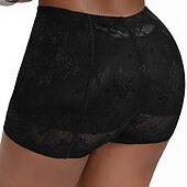 cheap Waist Trainer-Women&#039;s Shapewear Fashion Pure Color Lace Shorts Daily Sleeveless Black Beige Summer Spring Fall Winter Slim