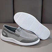 tanie Buty casual slip-on-szare, wsuwane, siatkowe trampki męskie, lekkie i wygodne, codzienne buty do chodzenia, biegania i aktywności na świeżym powietrzu