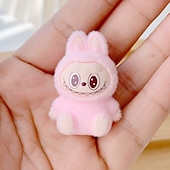 economico Bambole-Mini bambola da festa in tessuto felpato piccolo diavolo lafufu ornamenti da gioco alla moda accessori fatti a mano