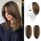 abordables Clip dans les extensions-Extensions capillaires à clipser, 2 pièces, 20 cm, courtes et épaisses, pour cheveux fins et fins, blond moyen