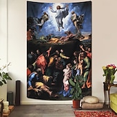 halpa Uskonnollinen kudos-Keskiajan Gobeliini Keskiajan Roikkuu Gobeliini Suuri Gobeliini Maalauksellinen Koriste Valokuva Tausta Peitto Verho Koti Makuuhuone Olohuoneen Koristus