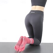 olcso Jóga zokni-Női Padlózoknik Csúszásmentes adagolás Öt lábujj szagtalanító Anti-Friction izzadságelnyelő mert Pilates Tánc Fitnesz