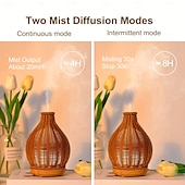 cheap Bedside Lamp-1pc Rattan-Style AromaMaster - Waterless Auto Shut-Off Essential Oil Diffuser for Aromatherapy Humidification and Air Purification with Whisper-Quiet Operation and Portable Design