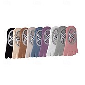 お買い得  ヨガソックス-女性 5本のつま先 アンチフリクション 吸汗性 アンチスリップ フロアソックス ために ピラティス ダンス
