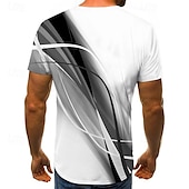 billige T-skjorter med 3D-trykk til herrer-Herre Grafisk Skjorte T skjorte Kortermet T skjorte 3D-utskrift Rund hals Skjorte Gatemote Daglig Ut på byen Gul Rød Blå Klær Normal S M L XL XXL 3XL 4XL