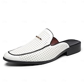 billige Tresko til herrer-gule perforerte slip-on loafers for menn – dristig farge med pustende design, lette og stilige for sommerutflukter, bilkjøring og uformelle kontorantrekk