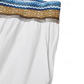 economico Casa-Per uomo Pantaloni capri Shorts di Lino Pantaloncini Estivi Shorts da Spiaggia Tasca Elastico in vita Baggy Semplice Comodità Traspirante Lunghezza al polpaccio All&#039;aperto Casa Quotidiano Moda Retr