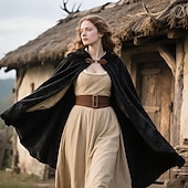 abordables Capas &amp; Capa-Medieval Traje de sudaderas con capucha Normal Moda Sin Cuello Adultos Adulto Capa Todas las Temporadas