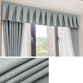 cheap Blackout Curtain-Linen Textured Top of Curtain Light Blocker for Blackout Curtains Light Blocking Fit for Bedroom Bathroom Easy Installation with Self-Adhesive Tape