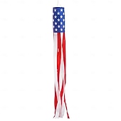preiswerte Gartenfahnen, Banner-4. Juli Dekorationen Amerikanischer Windsock schwer belastbar patriotische 4. Juli Außenanlage Dekor Flagge USA Windsock Sterne rot weiß blau Dekor für den Unabhängigkeitstag außen