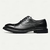 billige Klassiske Pensko-Herresko i brunt skinn med Goodyear-rand og rene linjer – klassiske og allsidige pensko for kontor og formelle sammenkomster