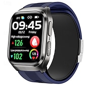 preiswerte Smartwatch-Luftpumpe Airbag-Typ genaue Blutdruckmessung EKG Elektrokardiogramm Temperaturüberwachung Schrittzähler kompatibel Bluetooth-Anruf mit Android iOS Frauen Männer lange Standby