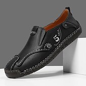 Χαμηλού Κόστους Ανδρικά Sneakers-Ανδρικά καφέ slip-on παπούτσια με ραφές σε αντίθεση, μαλακή εσωτερική σόλα και ανθεκτική σόλα από καουτσούκ για casual ρούχα γραφείου, καθημερινές μετακινήσεις και χαλάρωση το Σαββατοκύριακο.
