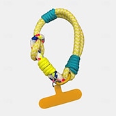 abordables Otras carcasas-Cuerda corta de moda de dos pliegues a juego con colores, cuerda corta de muñeca simple, cuerda colgante de doble capa, firme y resistente, antirroturas y anticaídas, cuerda para colgar teléfonos