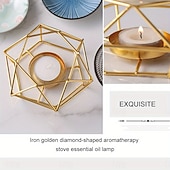 voordelige nachtlamp-1 set keramische theelichthouder - geurige etherische olie diffuser aroma-rijke kaars olie warmer zachte theelicht wax smelt warmer - uniek vogelnest ontwerp duurzame metalen constructie perfect f