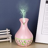 cheap Bedside Lamp-1pc USB Portable Humidifier with Essential Oil Diffuser  Quiet Operation Auto Shut-Off 7 Color Lights Nightlight for Home &amp; Office Use - Plastic Material
