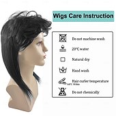 economico Parrucche storiche-Parrucche unisex stile mullet, stile anni &#039;70 e &#039;80, da uomo, con capelli punk rocker, lunghe e a strati, per cosplay, per uomini e donne, per feste di Halloween, costumi di tutti i giorni.