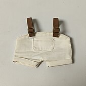 tanie Zestawy ubrań i akcesoriów dla lalek-17cm winylowe ubranka dla lalek (bez lalki) mini ogrodniczki dla lalek śliczne ubranka dla lalek niepowtarzalny styl