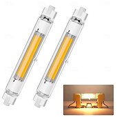 billige LED-lysrør-R7S LED-rørpærer 220V 78mm 118mm dype dimbare lyspærer 10W 20W dobbel sokkel T3 LED-erstatning for halogenlys 2 stk