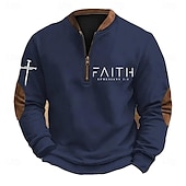 halpa Peruspuserot-Miesten College Quarter vetoketjullinen collegepaita Musta Valkoinen Armeijan vihreä Laivaston sininen Ruskea Puolivetoketju Väripalikka Kirjain Risti Puolet vetoketjusta Painettu Urheilu ja ulkoilu