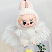 preiswerte Puppenbekleidungs- und Zubehörsets-Kleidungsset für 17cm Puppen ForLabubu Modekleidung Zubehör Outfit geeignet für 6,69 Zoll (17cm) Puppe weiche Baumwollkleidung Ersatz keine Puppe NUR Kleidung