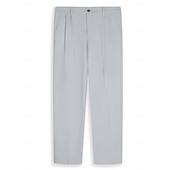 preiswerte Geschäft-Herren Anzughose Leinenhosen Hose Sommerhose Faltenhose Fronttasche Gerader Schnitt Einfach Komfort Atmungsaktiv Volle Länge Outdoor Lässig Täglich Urlaub Mode Grün + grau Schwarz+Grau
