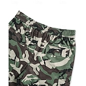 cheap Cargo Pants-Men&#039;s Cargo Pants Trousers Camo Pants Elastic Waist Drawstring Multi Pocket Camouflage Wearable Outdoor Daily Camping &amp; Hiking Fashion Classic Green Gray