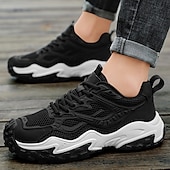 preiswerte Sneaker für Herren-Olivgrüne Wander-Sneaker für Herren – strapazierfähige Outdoor-Wanderschuhe mit atmungsaktivem Mesh und robuster Sohle für Trail-Walking, Camping und den täglichen Gebrauch im Freien