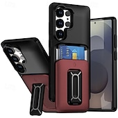baratos Capa Samsung-telefone Capinha Para Samsung Galaxy S25 S25 Ultra S24 Ultra Plus S23 Ultra Capa traseira Com Suporte Antichoque PC