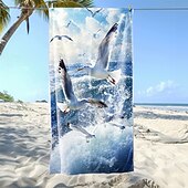 voordelige Dekens &amp; dekentjes-Zachte en absorberende strandhanddoek - lichtgewicht, snel drogend, zandvrij ontwerp voor strand, zwembad en reizen