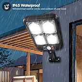 cheap Outdoor Wall Lights-100/200led Solar Street Light IP65 Waterproof Solar Outdoor Motion Sensor Lights Solar Wall Light with Remote for Garden Yard  1PC