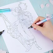 preiswerte Bürobedarf-17 teile/satz ewige bleistift unendliche bleistift technologie tintenlosen metall stift magie bleistift zeichnung ist nicht leicht zu brechen gerade bleistift