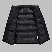 preiswerte Westen-Herren Wanderweste Pufferweste Ärmellos Weste Außen Thermowarm Leicht Atmungsaktiv Winter Reißverschluss Polyester Schwarz Rot Blau Jagd Angeln Klettern