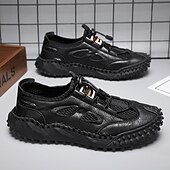 halpa Miesten lenkkarit-Miesten ruskeat, slip-on-sandaalit joustavilla nauhoilla ja mukavalla pohjallisella rantamatkoille, lomille ja rentoon ulkoiluun.