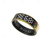 cheap Household Appliances-Stainless Steel Smart Ring with Digital Display - Pedometer Sleep and Swim Tracker Wireless Function IP68 Water Resistant Stylish Unisex Design Compact and Stylish Gift for Men and Women