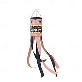 cheap Halloween Outdoor Decor-Halloween Windsocks Scary Halloween Hanging Windsock Flag Halloween Decorations for Outdoor Indoor Garden Home Yard Party Supplies