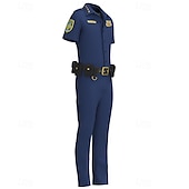 preiswerte Paar- und Gruppenkostüme-Tierdetektiv Polizei Hase Outfits Kostüm Bodysuits Abenteuerfilm Cosplay for Unisex Kinder Erwachsene Halloween Karneval Leistung Pädagogisches Ankleiden Verkleidung für Schulveranstaltungen